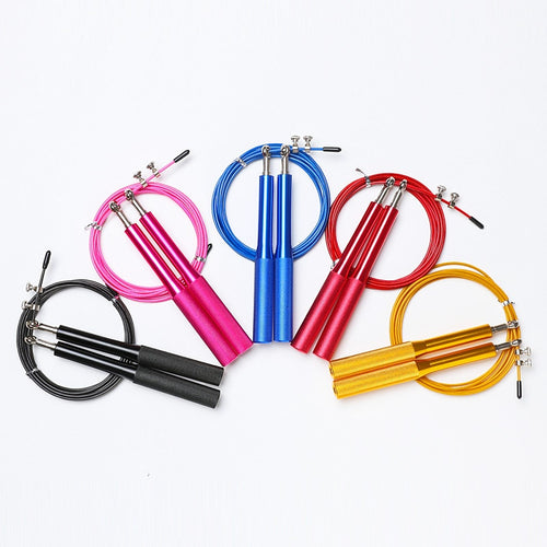 Adjustable Jumping Rope Aluminum Alloy Handle Special Wire Rope Skipping Speed Crossfit Training Household Fitness Equipment