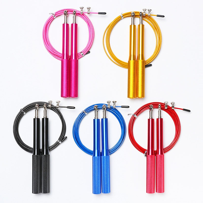 Adjustable Jumping Rope Aluminum Alloy Handle Special Wire Rope Skipping Speed Crossfit Training Household Fitness Equipment